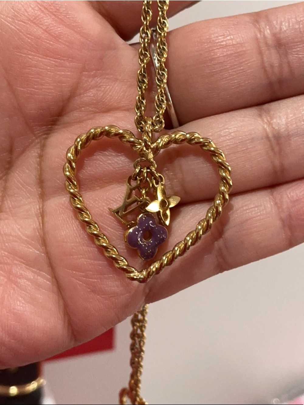 Louis Vuitton Heart Necklace